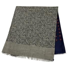 Stola reversibile in cashmere e seta Tissé Hermès