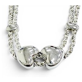 Tiffany & Co Collana Choker Tiffany Double Rope Heart 925