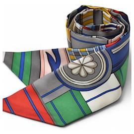 Sciarpa in seta Twilly multicolore Hermes - Hermès