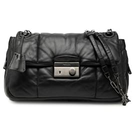 Borsa a tracolla bomber in nappa Prada