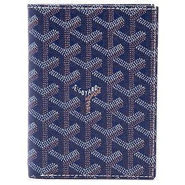 Portapassaporto Goyardine Grenelle blu Goyard