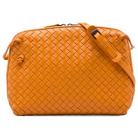 Bottega Veneta Borsa a tracolla Nappa Intrecciato Nodini Arancione
