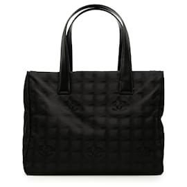 Chanel Black New Travel Line Nylon Tote
