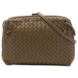 Bottega Veneta Borsa a tracolla Nappa Intrecciato Nodini marrone