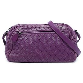 Borsa Camera in nappa Intrecciato viola Bottega Veneta