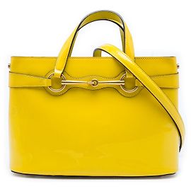 Borsa Gucci Yellow Patent Bright Bit
