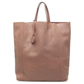 Tote in pelle marrone Bottega Veneta Intrecciomirage Butterfly