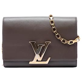 Louis Vuitton Louise Chain MM in pelle grigia