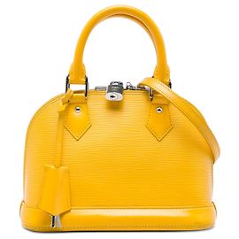 Louis Vuitton Alma BB in pelle Epi gialla