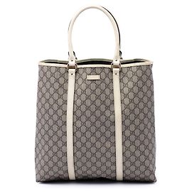 Gucci Beige GG Supreme Joy Vertikaler Tote