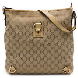Gucci Beige GG Canvas Abbey D Ring Crossbody