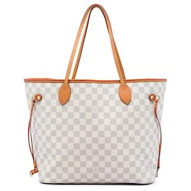 Louis Vuitton White Damier Azur Neverfull MM