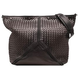 Borsa da viaggio in nappa intrecciato marrone Bottega Veneta