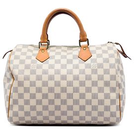 Louis Vuitton White Damier Azur Speedy 30