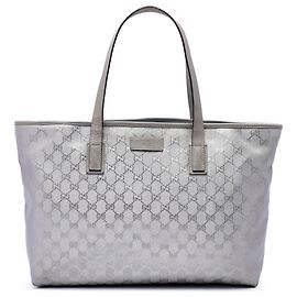 Tote GG Stampato Argento Medio Gucci