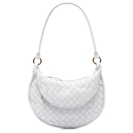 Bottega Veneta Hobo Gemelli in nappa bianco, piccolo
