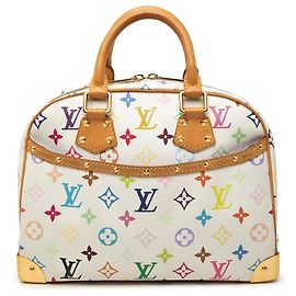 Louis Vuitton White Monogram Multicolore Trouville