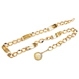Cintura con catena e medaglione placcato oro CC Gold Chanel