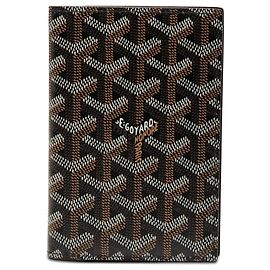 Funda para pasaporte Goyardine Grenelle negro Goyard