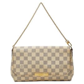 Louis Vuitton Damier Azur Favorite MM Chain Handbag
