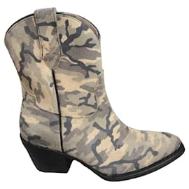 Botines Western Mezcalero de Ante Camuflaje - Autre Marque