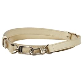 Correa de hombro en cuero blanco Louis Vuitton