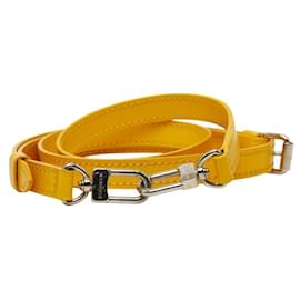 Correa de hombro en cuero amarillo Louis Vuitton