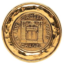 Spilla Chanel Cambon Vintage placcata oro