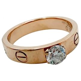 Cartier Love Ring Solitaire aus 18K Roségold