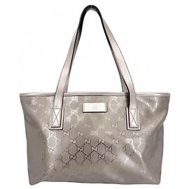 Borsa Tote Gucci grigio metallizzato