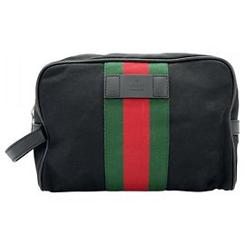 Gucci Clutch Bag aus schwarzem Nylon
