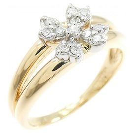 Autre Marque Vendome Au750 Flower Diamantring