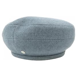 Cappellino Hermes Cuir de Selle Parisienne Patchwork Cashmere - Hermès