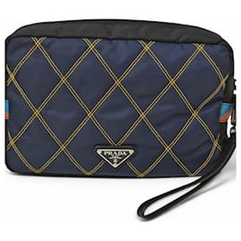 Clutch Prada in Navy Black
