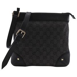 Borsa a Spalla Gucci GG Canvas Nera