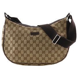 Borsa a tracolla Gucci in tela GG marrone