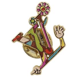 Spilla con appuntamento multicolore Louis Vuitton x Takashi Murakami