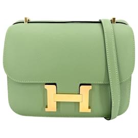 Borsa a Spalla Hermes Constance 18 Green - Hermès