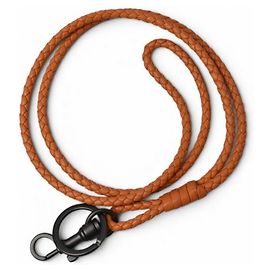 Lanyard Intrecciato Bottega Veneta in Arancione Scuro