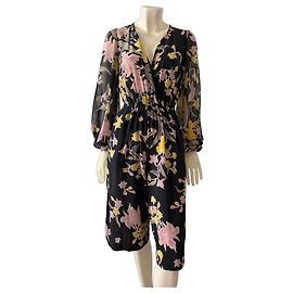 Diane Von Furstenberg Tuta in Seta Stampa Floreale