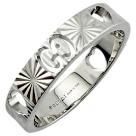 Anello Icon Heart di Gucci in oro bianco 18K