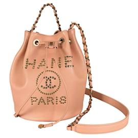 Chanel Deauville Schultertasche Rosa
