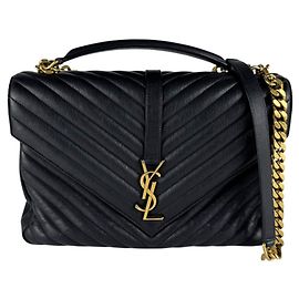 Borsa in pelle nera Saint Laurent