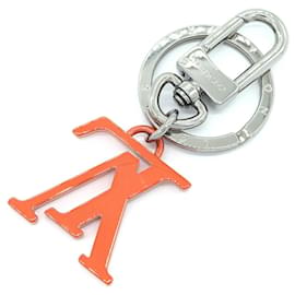 Louis Vuitton Orange and Silver Keyring