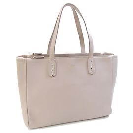 Bulgari Borsa Tote Bvlgari in pelle rosa chiaro e beige