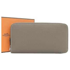 Cartera redonda de seda Hermes Azap Long In W Stamp - Hermès