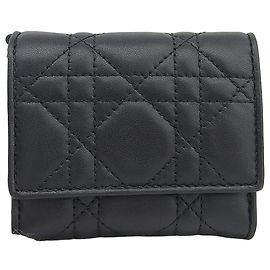 Christian Dior Cannage Lady Lotus Dreifach-Portemonnaie