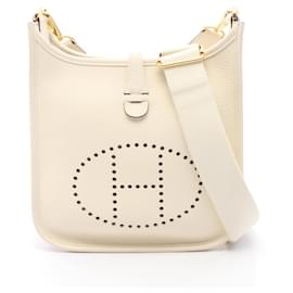 Borsa a tracolla Hermes Evelyne 23 Crème - Hermès