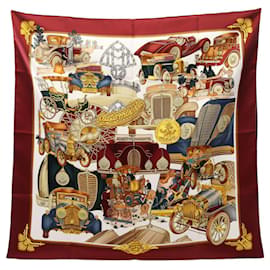 Carré 90 Hermes St. Christophe et L'enfant Jesus Automobile Scarf - Hermès