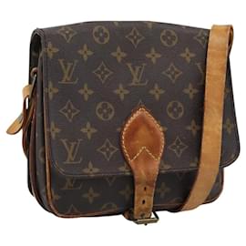 LOUIS VUITTON Monogram Cartouchiere MM Shoulder Bag M51253 LV Auth 190752